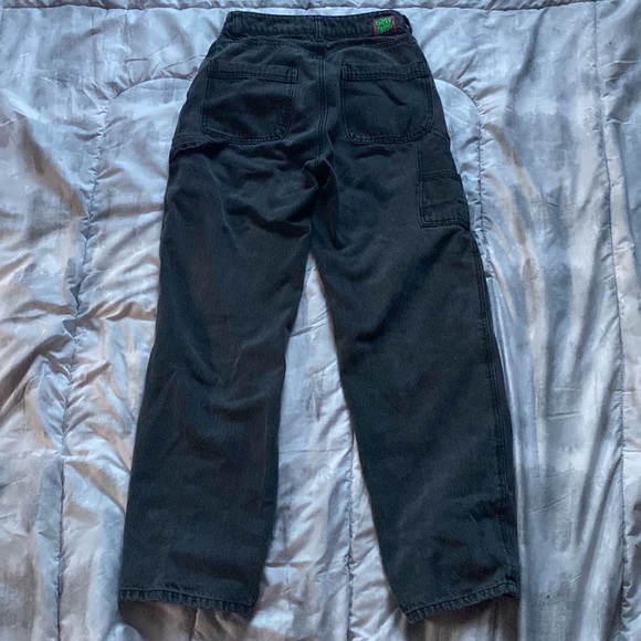 size 3 black washed wide leg jeans - Picture 2 of 2